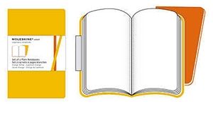 Moleskine Volant aranysárga jegyzetfüzetek (sima, kis méretű, puhatáblás, 2 darab/csomag)