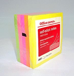 Öntapadós jegyzettömb csomag 76x76mm