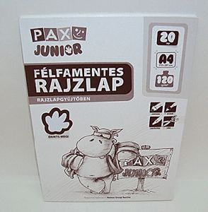 Félfamentes rajzlap rajzlapgyűjtőben - A4 20 lap