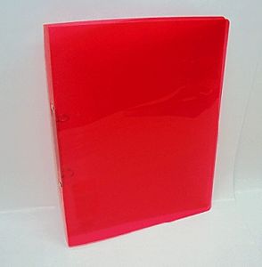 Polipropilén gyűrűs dosszié - piros - A4 méretű