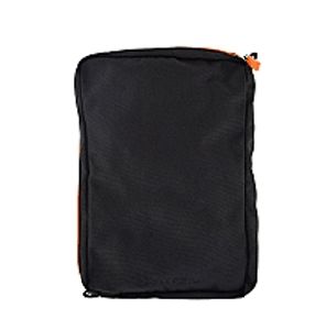 Moleskine többcélú tároló (nagy méretű, fekete, narancssárga cipzárral)