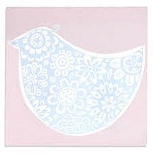 Falikép - madár mintával