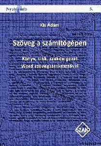 Szöveg a számítógépen