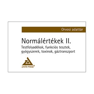Normálértékek az orvosi gyakorlatban II. kötet - Orvosi adattár