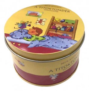 A titoktündér (társasjáték kör alakú fémdobozban)
