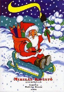 Mikulás kifestő gyermekeknek