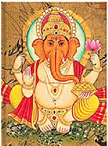 Contemplative Ganesh notesz (sima, micro)