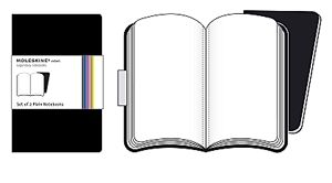 Moleskine Volant fekete jegyzetfüzetek (sima, kis méretű, 2 darab/csomag)