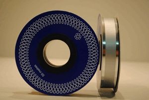 Díszszalag tekercs, 50m, ezüst