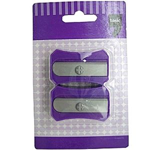 Műanyag ceruzahegyező (2 db/csomag, lila)