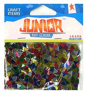 Junior hobbikellék - flitter (színes háromszögek)