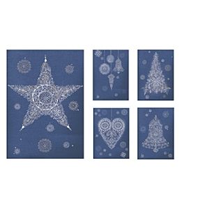 Ezüst csillag képeslap csomag